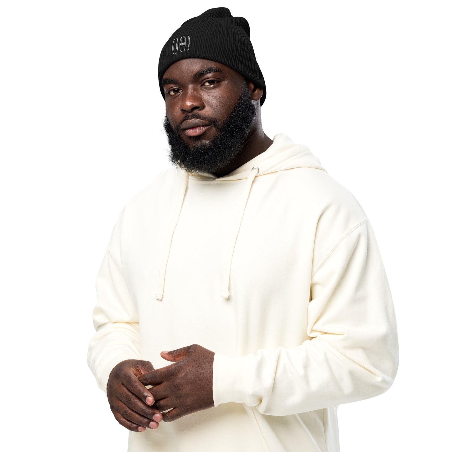 Unisex Gerippte Bio-Beanie