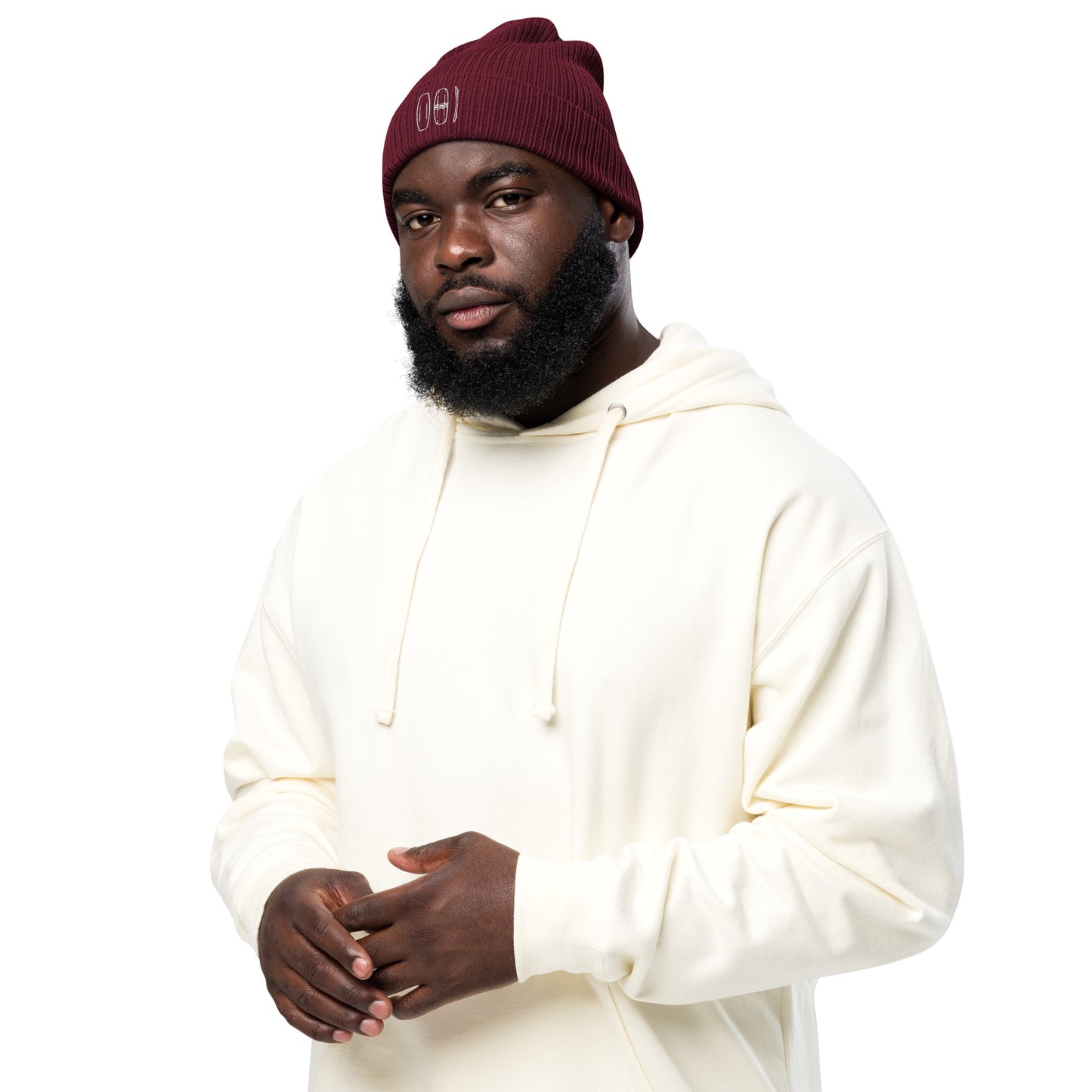 Unisex Gerippte Bio-Beanie