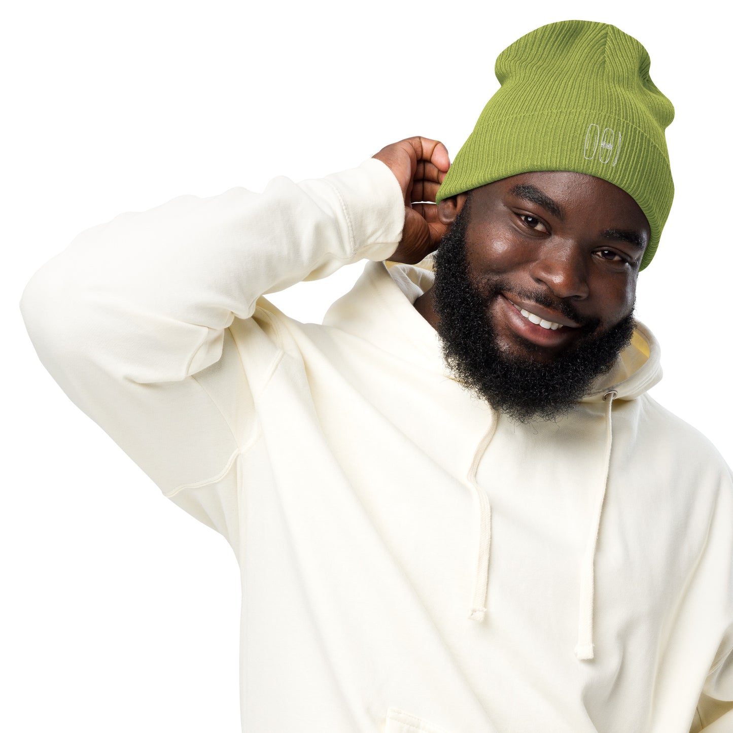 Unisex Gerippte Bio-Beanie
