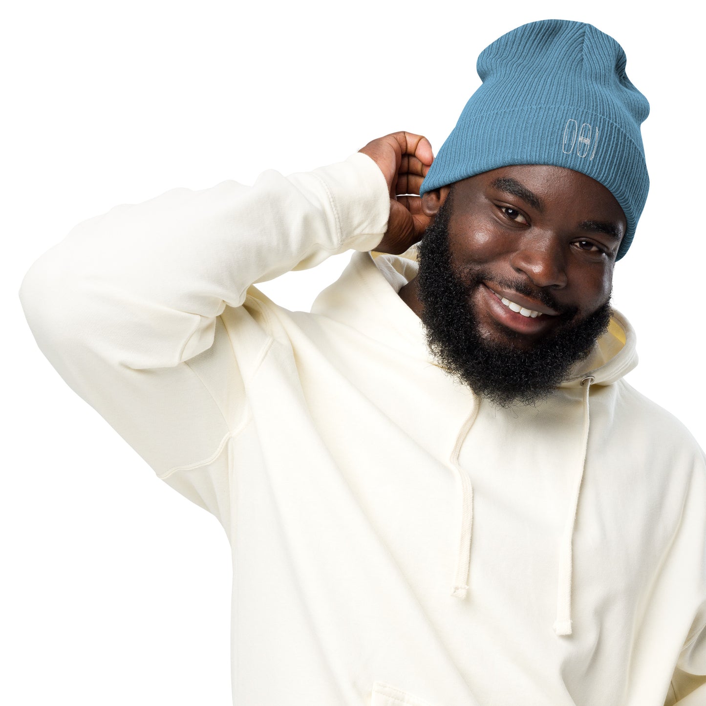 Unisex Gerippte Bio-Beanie
