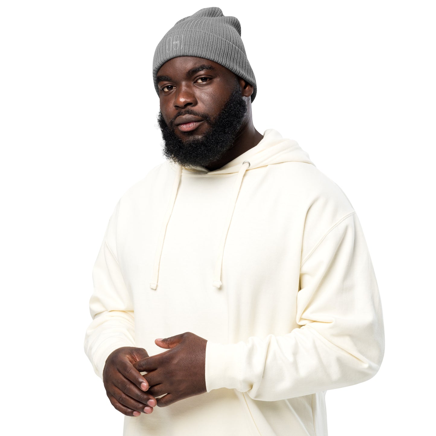 Unisex Gerippte Bio-Beanie
