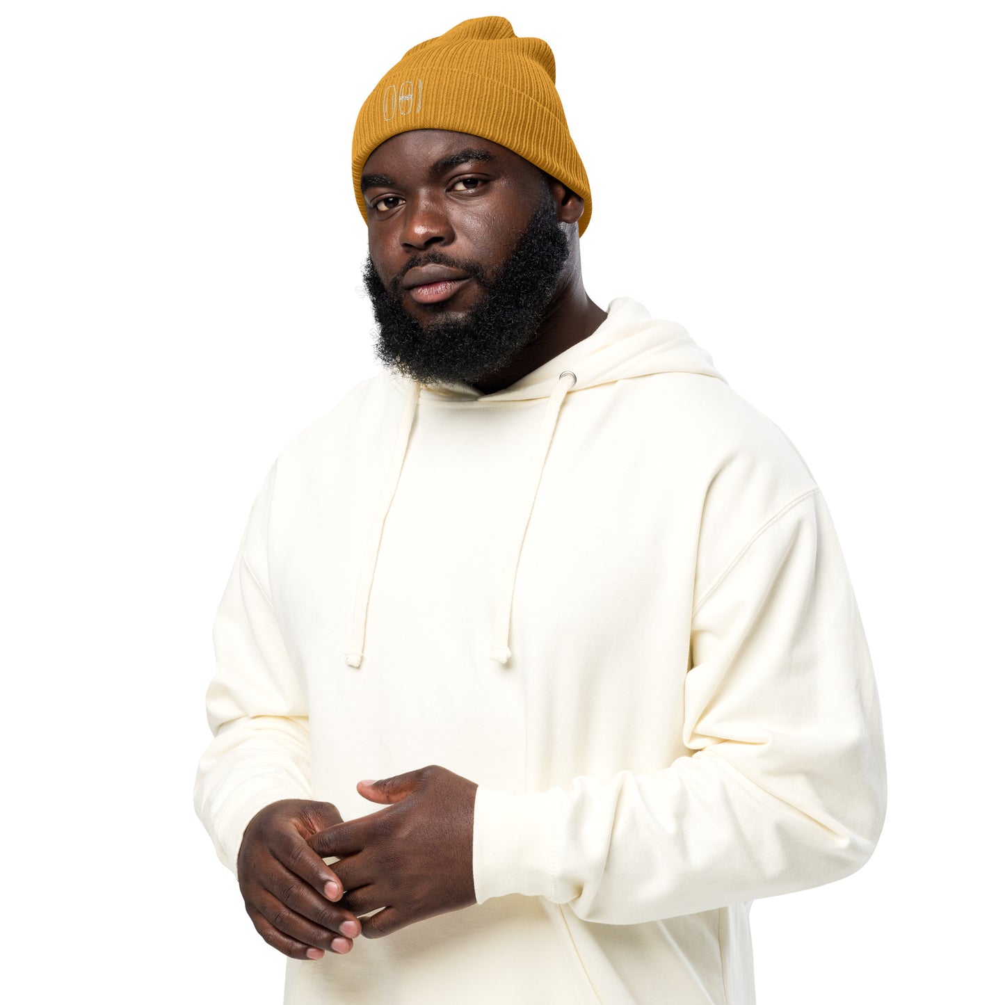 Unisex Gerippte Bio-Beanie