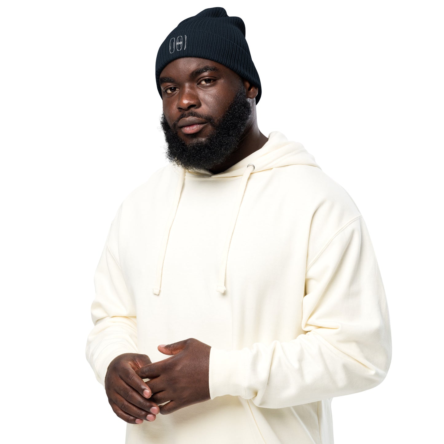 Unisex Gerippte Bio-Beanie