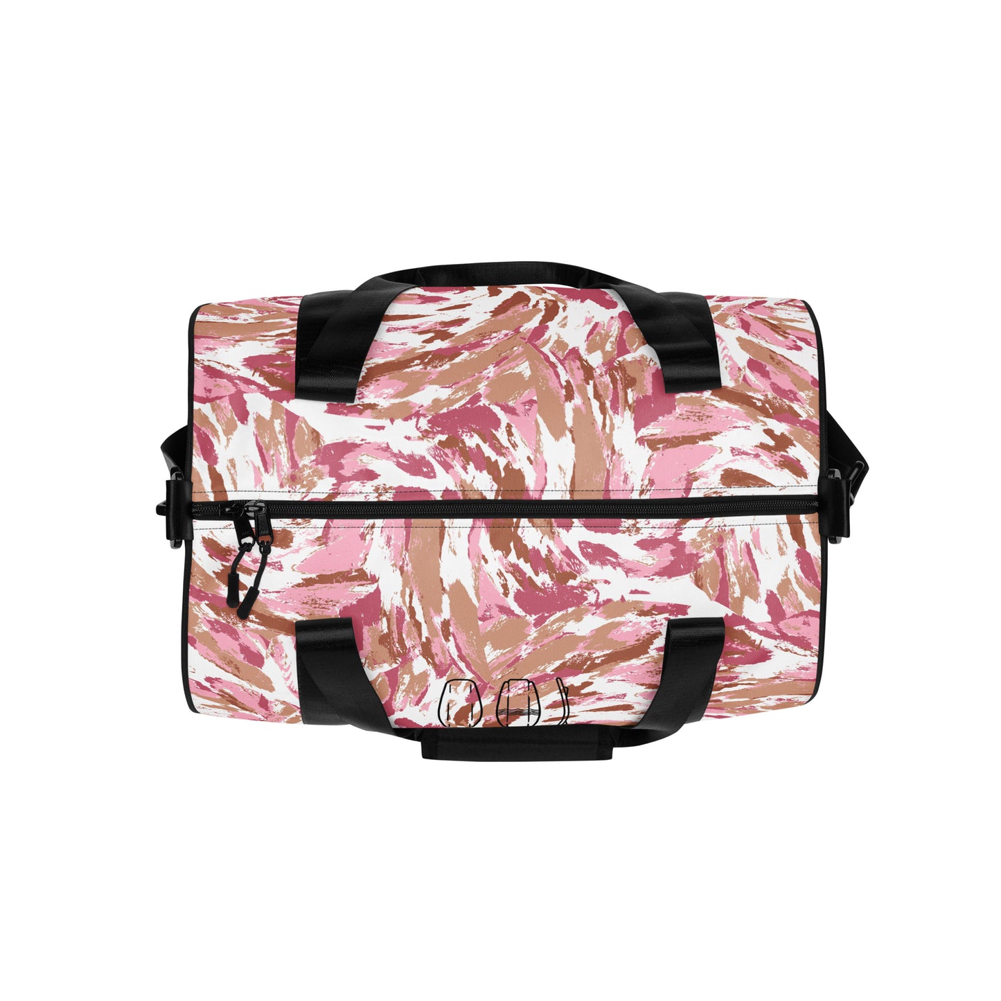 Lets Wake Allover-Print-Sporttasche Pink