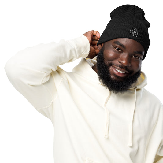 Unisex Gerippte Bio-Beanie